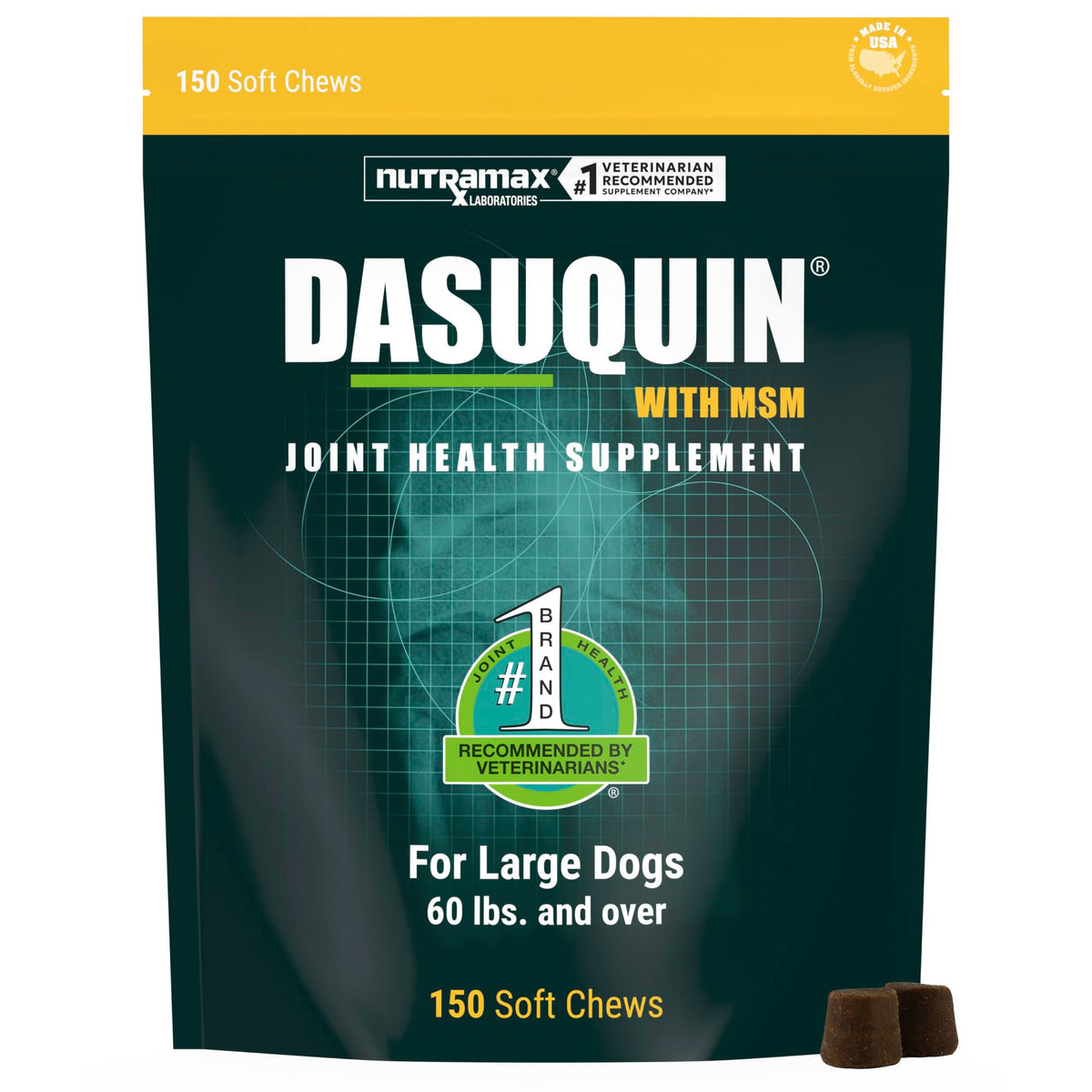 Nutramax Dasuquin MSM Joint Supplement for Large Dogs, Soft Chews, 84ct