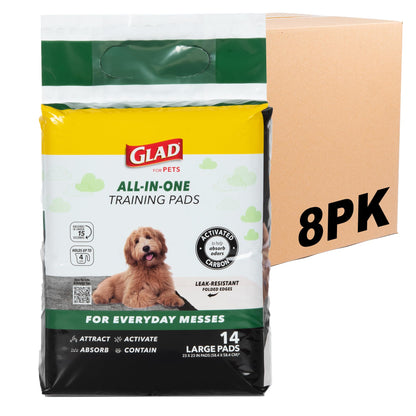 Glad for Pets Activated Carbon Disposable Dog Training Pads, 100 Count
