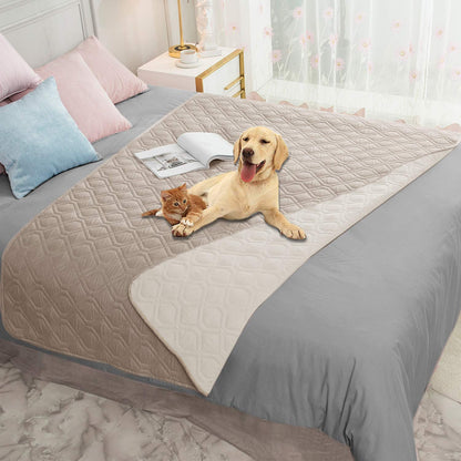 Ameritex Waterproof Dog Bed Blankets Cover for Bed Couch Sofa Reversible