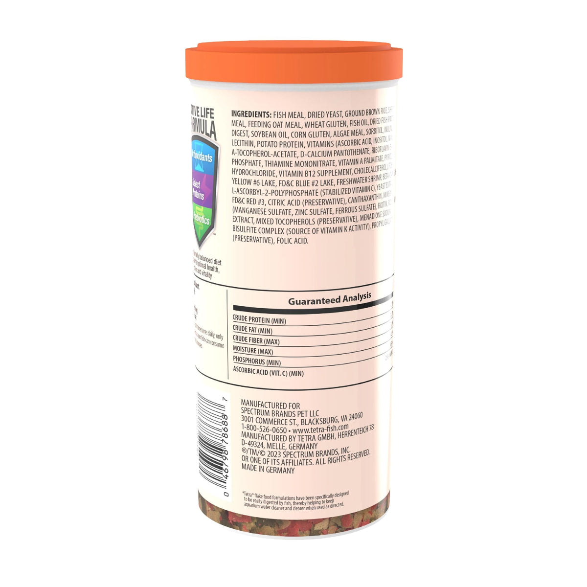 Tetra Goldfish Flakes, Nutritionally Balanced Diet For Aquarium Fish, Vitamin C Enriched Flakes, 0.42 oz