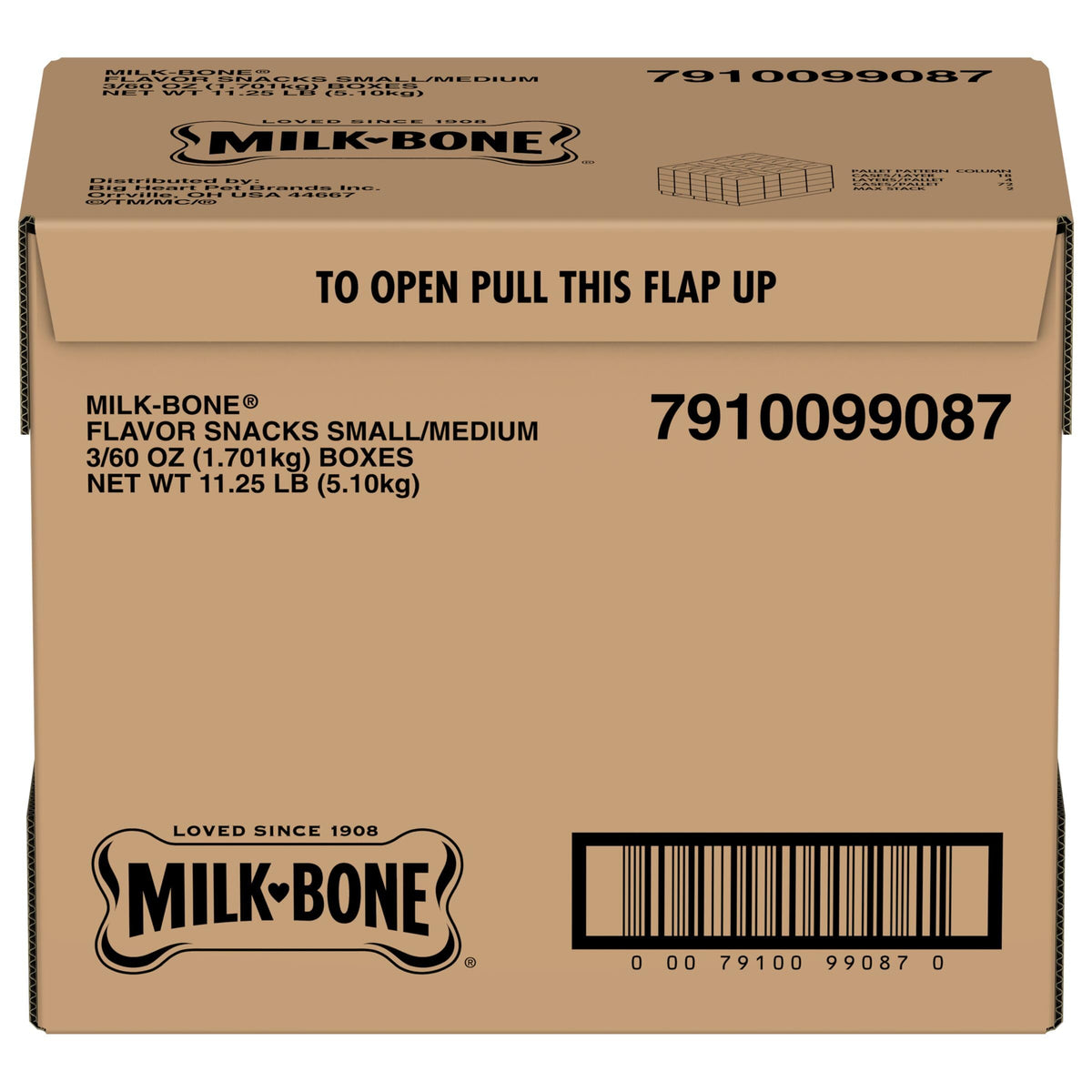 Milk-Bone Flavor Snacks Small Dog Biscuits, 7 lb Box