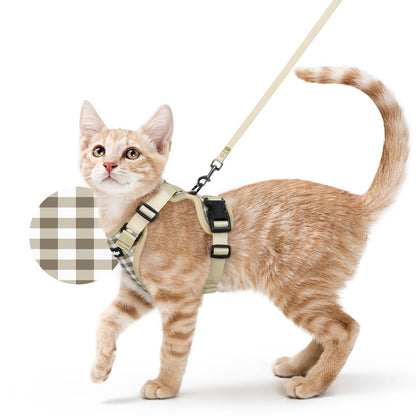 rabbitgoo Cat Harness and Leash Set, Escape Proof Vest, Emerald