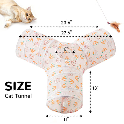 Tempcore Pet Tunnel Tube Cat Toys, Cat Tunnels for Indoor Cats