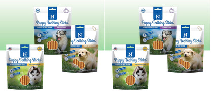 N-Bone Puppy Teething Rings, Chicken Flavor, Natural Puppy Teething Chews & Chew Treats, Helps Soothe Teething Gums, Calcium Enriched, 6 Rings