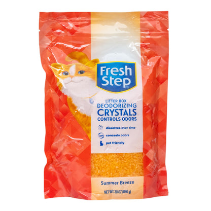 Fresh Step Cat Litter Crystals Deodorizer, Fresh Scent, 15 Oz