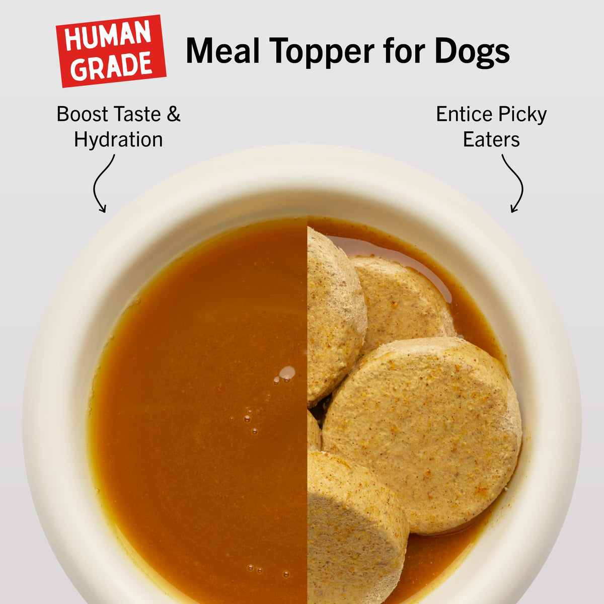 Stella & Chewy's Premium Cage-Free Chicken Bone Broth for Dogs - Joint & Gut Health Support Liquid Food Topper with Collagen & Turmeric, 16 Fl Oz Resealable Pouch
