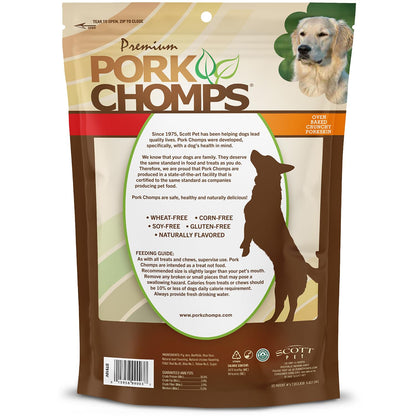Pork Chomps Dog Chews, 5 in Munchy Sticks, Assorted Flavors, 50 Count