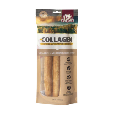 Wild Eats Real Duck Collagen Bully Sticks for Dogs, 25 Pack, Rawhide Free