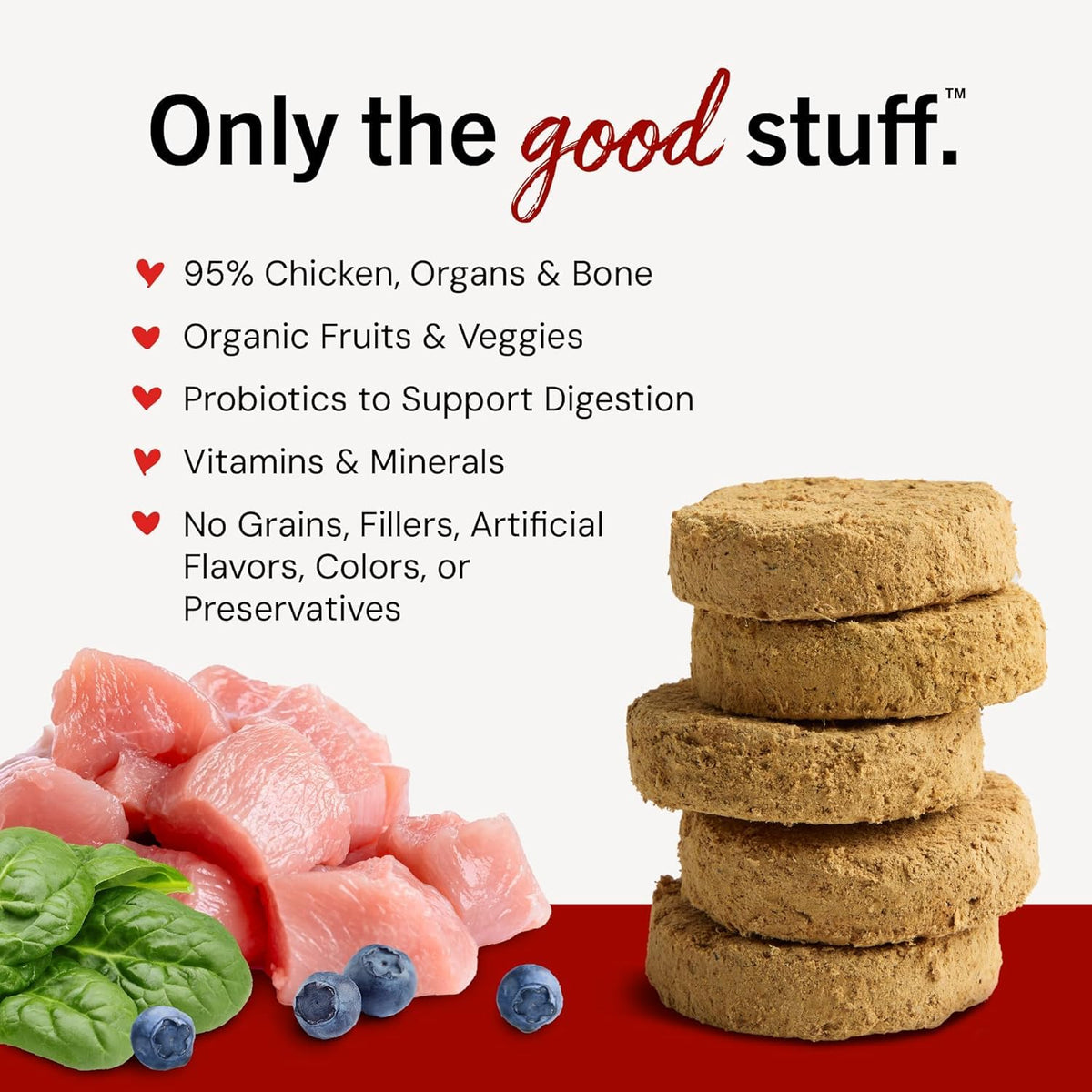 Stella & Chewy's Freeze-Dried Raw Dinner Patties - Beef Recipe - High Protein Grain-Free Puppy & Dog Food - Perfect For Picky Eaters - 25 oz