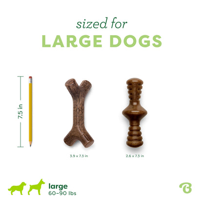 Benebone 7-Pack Dog Chew Toys for Aggressive Chewers, Dog Bones, Medium