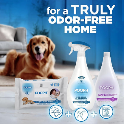 POOPH Plus Maximum Strength Pet Odor Eliminator Spray, 32 oz - Pack of 2