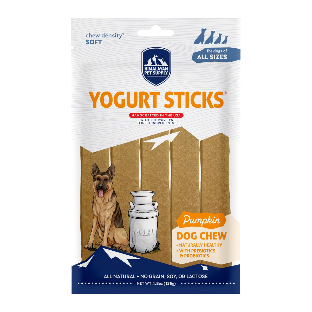 Himalayan Dog Chew Yogurt Sticks, Probiotic Dog Treats, Original, 5 Treats