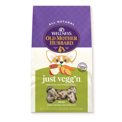 Old Mother Hubbard Wellness P-Nuttier Dog Biscuits, Natural, Training Treats, Peanut Butter Flavor, Mini Size, (20 Ounce Bag)