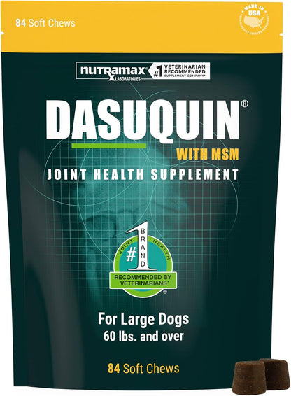 Nutramax Dasuquin MSM Joint Supplement for Large Dogs, Soft Chews, 84ct