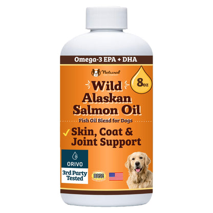 Natural Dog Company Wild Alaskan Salmon Oil for Dogs - 16 oz