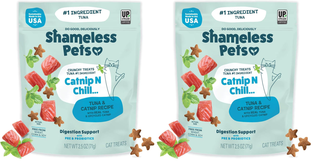Shameless Pets Catnip N Chill Crunchy Cat Treats, 12 oz