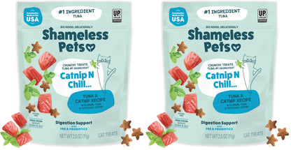 Shameless Pets Catnip N Chill Crunchy Cat Treats, 12 oz