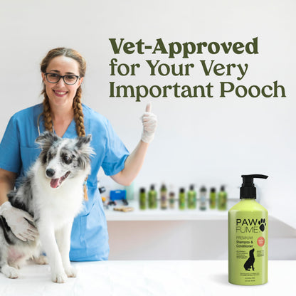 PAWFUME Deshedding Dog Shampoo and Conditioner, Show Dog, 1-Pack