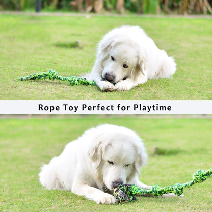 SHARLOVY Large Tough Chew Toys for Aggressive Chewers, 9 Pack Dog Rope Toys