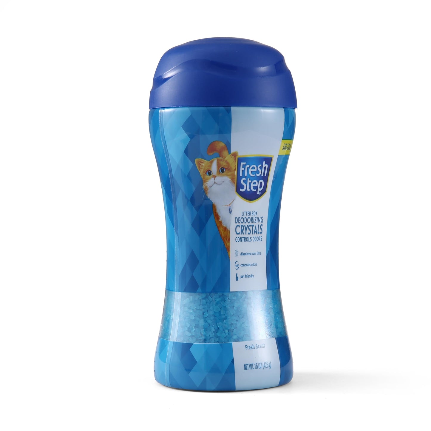 Fresh Step Cat Litter Crystals Deodorizer, Fresh Scent, 15 Oz