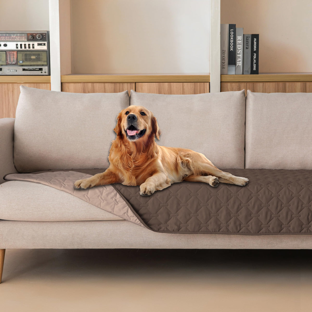 gogobunny Waterproof Blanket, Couch Covers for Dogs, Reversible Protector