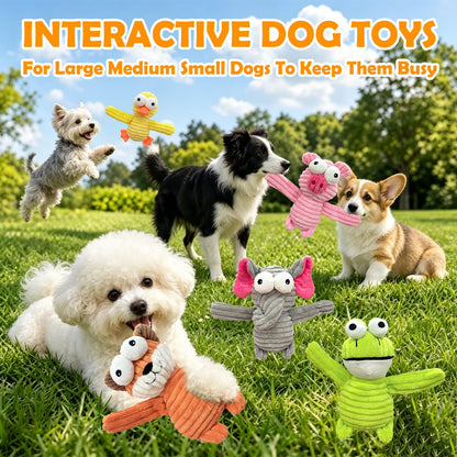 MRSOHRET Dog Squeak Toys Puppy Toys, Tough Dog Toys for Aggressive Chewers