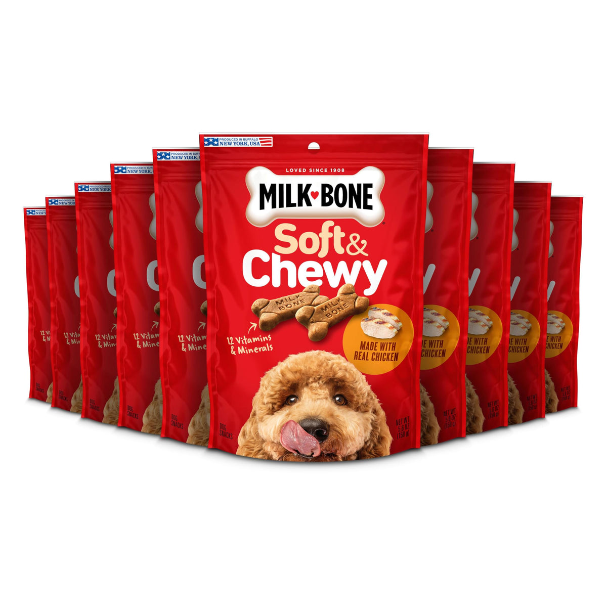 Milk-Bone Soft & Chewy Dog Treats, 25 Oz. Canister