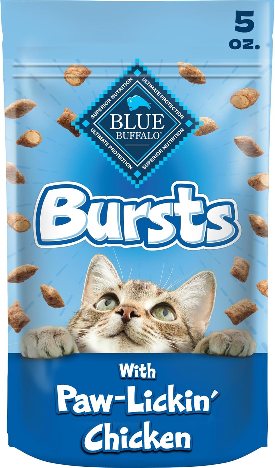 Blue Buffalo Bursts Chicken Crunchy & Creamy Cat Treats, 5 oz