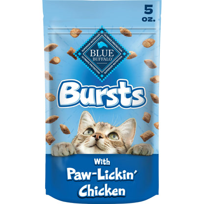Blue Buffalo Bursts Liver & Beef Crunchy & Creamy Cat Treats, 2 oz, 6 ct