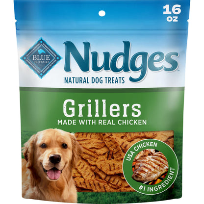 Blue Buffalo Nudges Grillers Salmon Dog Treats, 16 oz