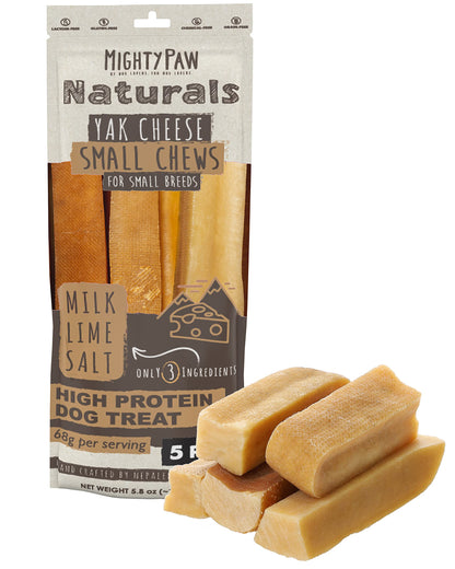 Mighty Paw Yak Chews, Long Lasting Hard Chew for Large Dogs, 4 Pack