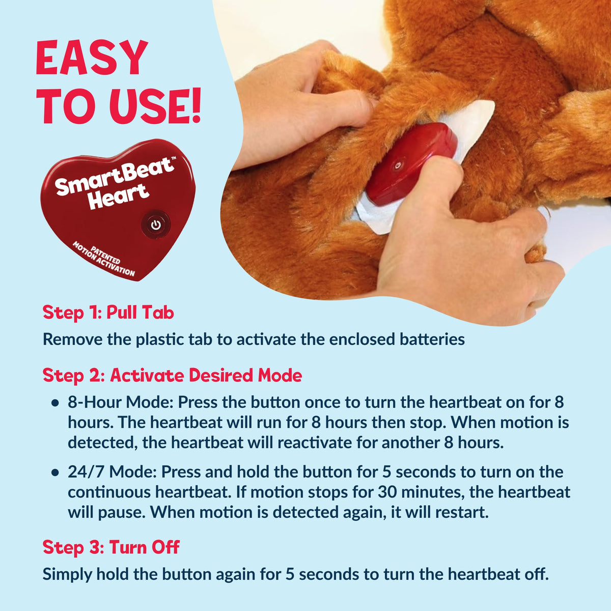 Snuggle Puppy Heartbeat Toy, Calming Comfort, Medium Breeds - Biscuit