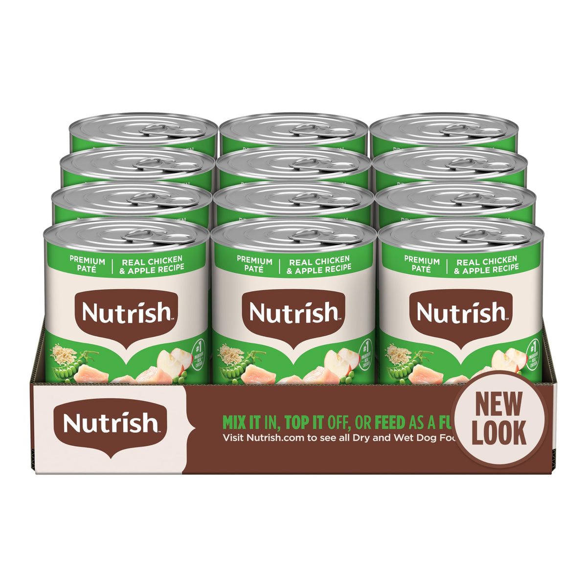 Nutrish Beef Paté Wet Dog Food, 13 oz. Can, (Pack of 12) (Rachael Ray)