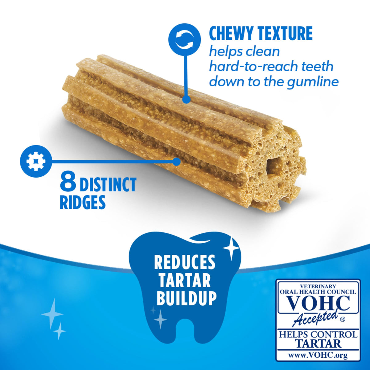 Dentalife Purina Daily Dental Chews for Large Dogs, 18 ct Pouch