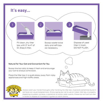 Dr. Elsey's Clean Tracks Clumping Clay Cat Litter, 20 lbs.