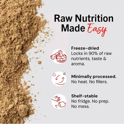 Stella & Chewy’s Freeze-Dried Raw Marie's Magical Dinner Dust – Protein Rich, Grain Free Dog & Puppy Food Topper – Grass-Fed Beef Recipe – 7 oz Bag