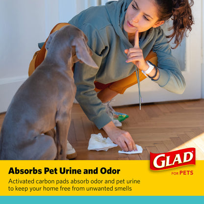 Glad for Pets Activated Carbon Disposable Dog Training Pads, 100 Count
