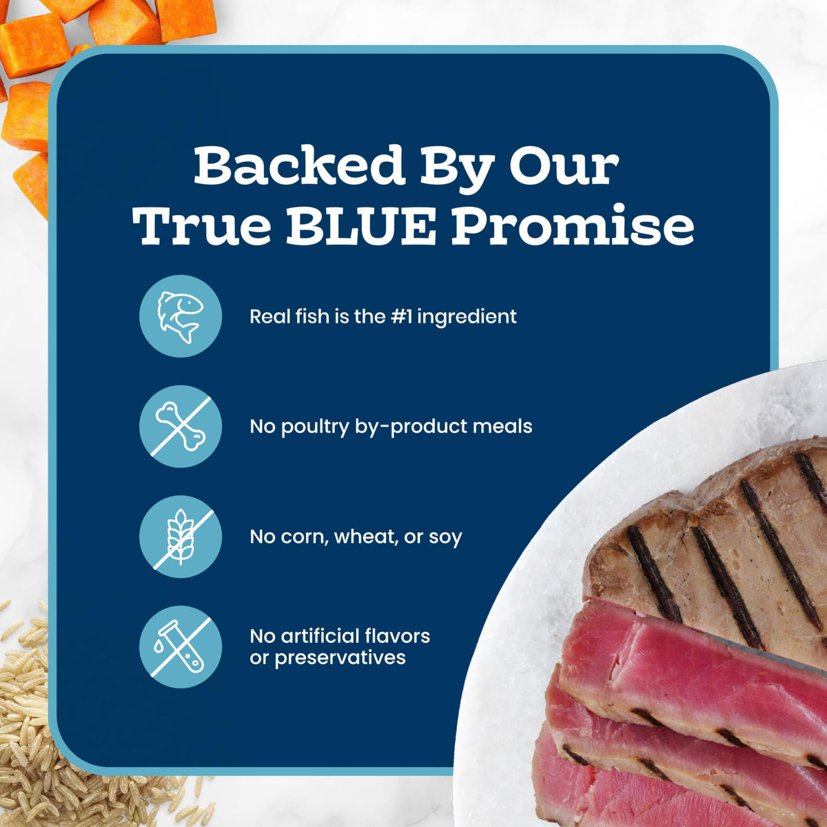 Blue Buffalo Tastefuls Wet Cat Food, Made with Natural Ingredients, Tuna and Chicken Flaked Entrées in Gravy, 3oz Cans, 4-Count Variety Pack Trial Size