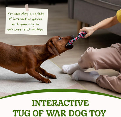SHARLOVY Large Tough Chew Toys for Aggressive Chewers, 9 Pack Dog Rope Toys