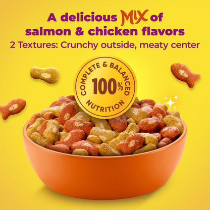 Meow Mix Tender Centers, Dry Cat Food, Beef & Salmon Flavors, 14.2 lb. Bag