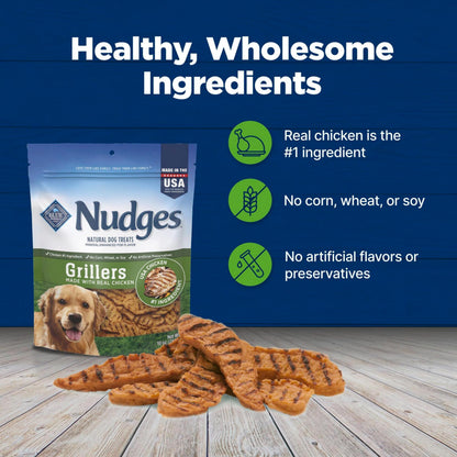Blue Buffalo Nudges Grillers Salmon Dog Treats, 16 oz