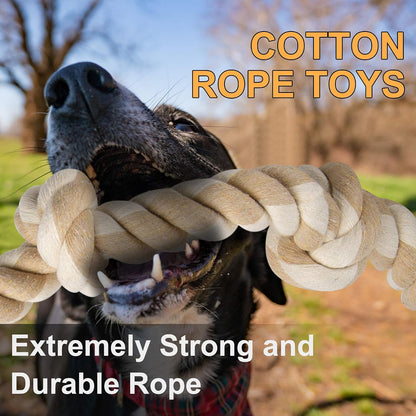 Fida Dog Rope Toys for Aggressive Chewers, Chew Toys for Large Medium Dogs