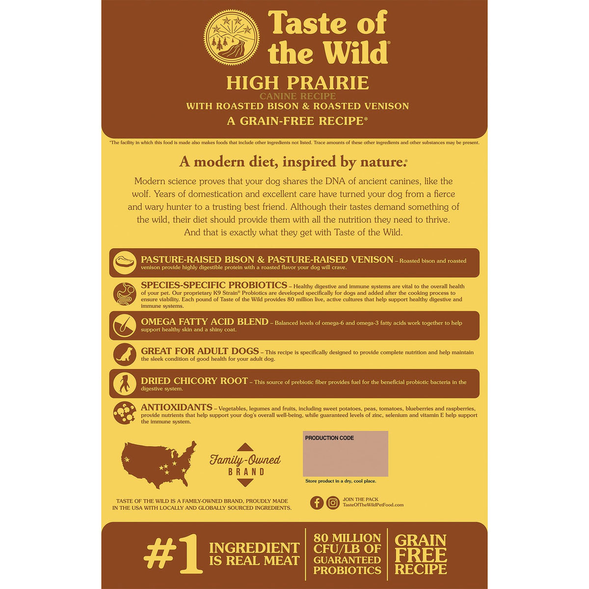 Taste of the Wild Sierra Mountain Dry Dog Food, Roasted Lamb, 5lb