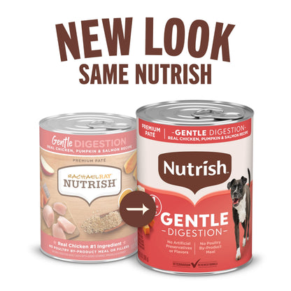 Nutrish Beef Paté Wet Dog Food, 13 oz. Can, (Pack of 12) (Rachael Ray)