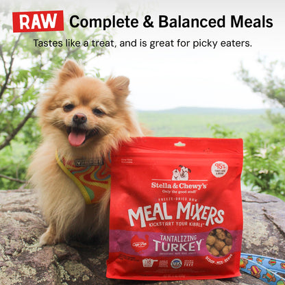 Stella & Chewy's Freeze-Dried Raw Chicken Meal Mixers- Dog Food Topper & Mixer - Made with 95% Cage-Free Chicken, Organs & Bone - Perfect for Picky Eaters - Grain-Free, 2.19 Pound (Pack of 4)