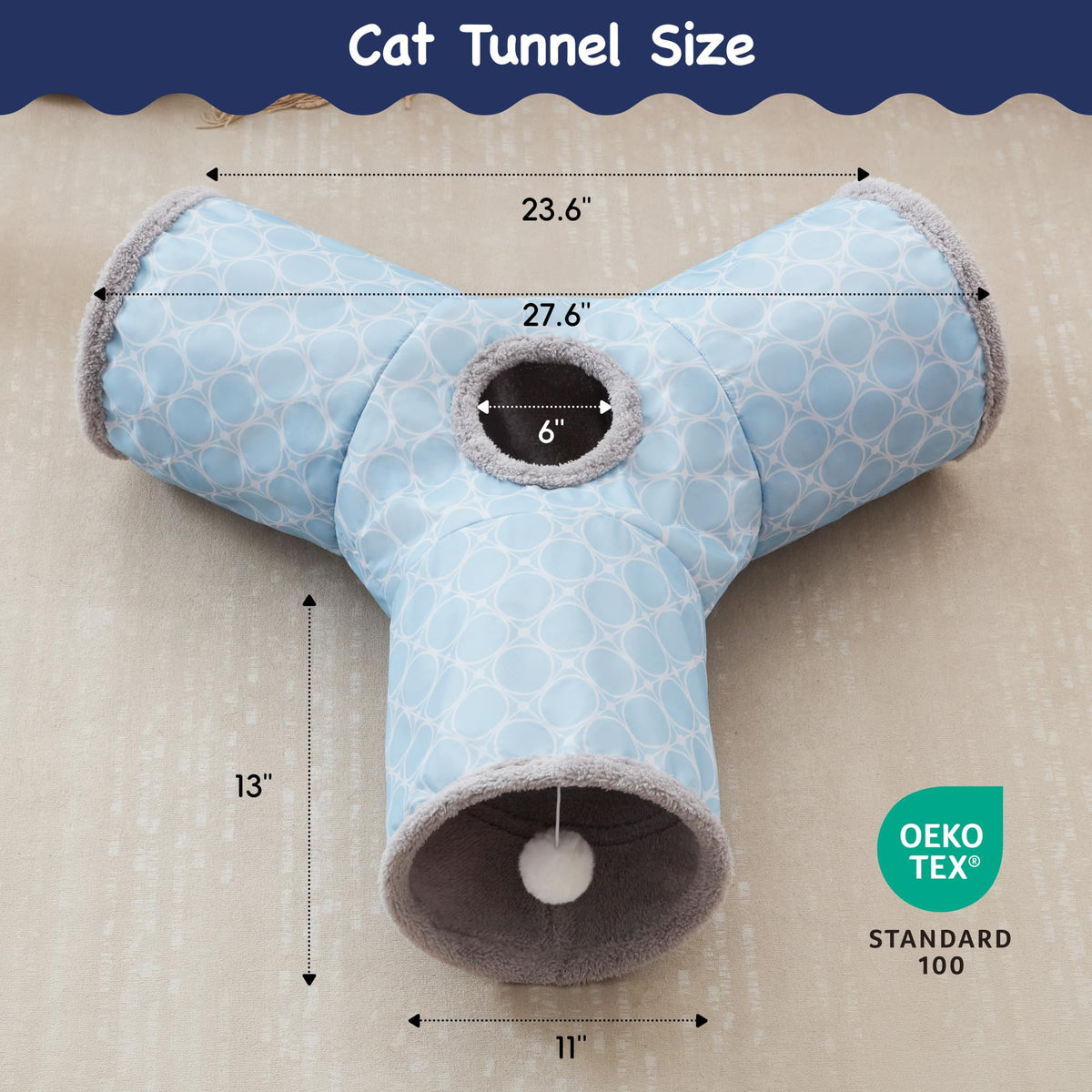 Tempcore Pet Tunnel Tube Cat Toys, Cat Tunnels for Indoor Cats