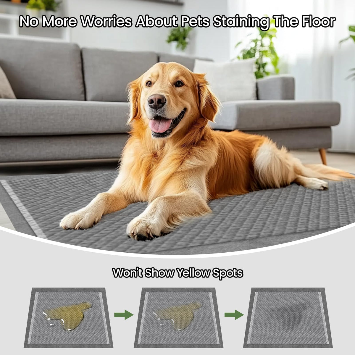 Dog Pee Pads for Dogs Extra Large 31"x47" Count with Tabs
