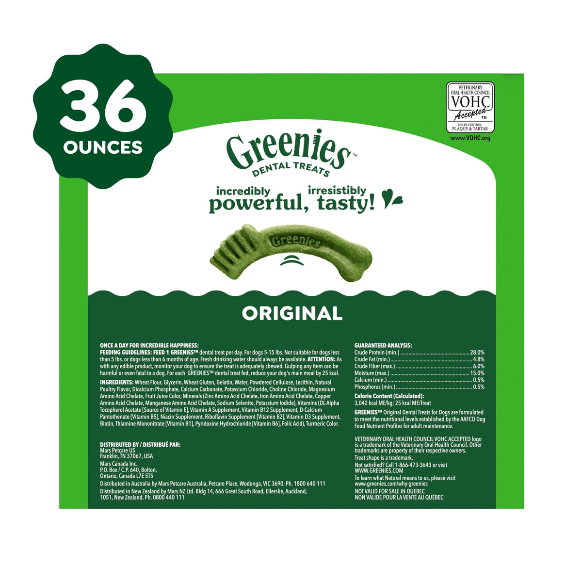 Greenies Teenie Original Natural Dental Dog Treats, Chicken, 43 Count