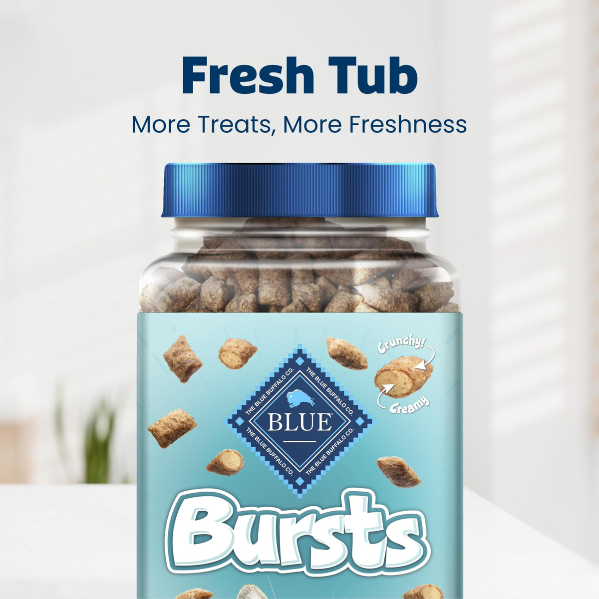Blue Buffalo Bursts Chicken Crunchy & Creamy Cat Treats, 12 oz