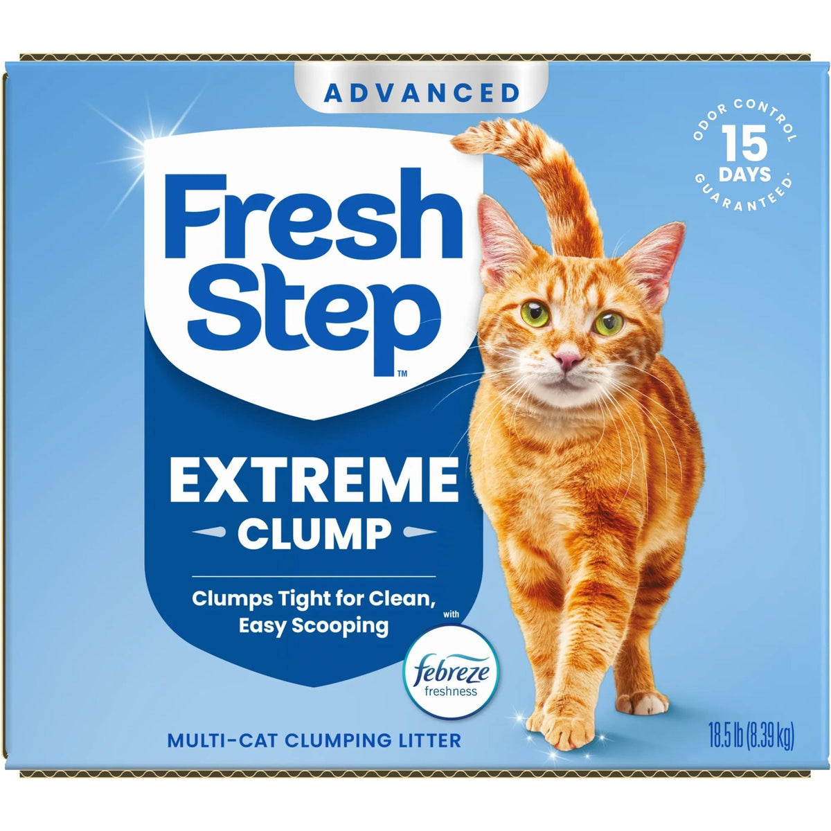 Fresh Step Advanced Heavy Duty Multi Cat Clumping Cat Litter, 17.5 lb.